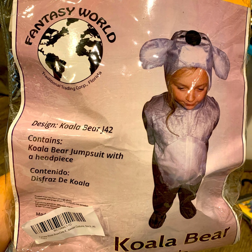 Kids koala Halloween costume